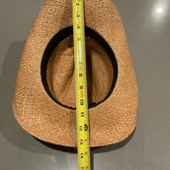 Shady Brady Cowgirl Western Straw Hat with Buffalo Nickel Trim - Picture 6 of 9